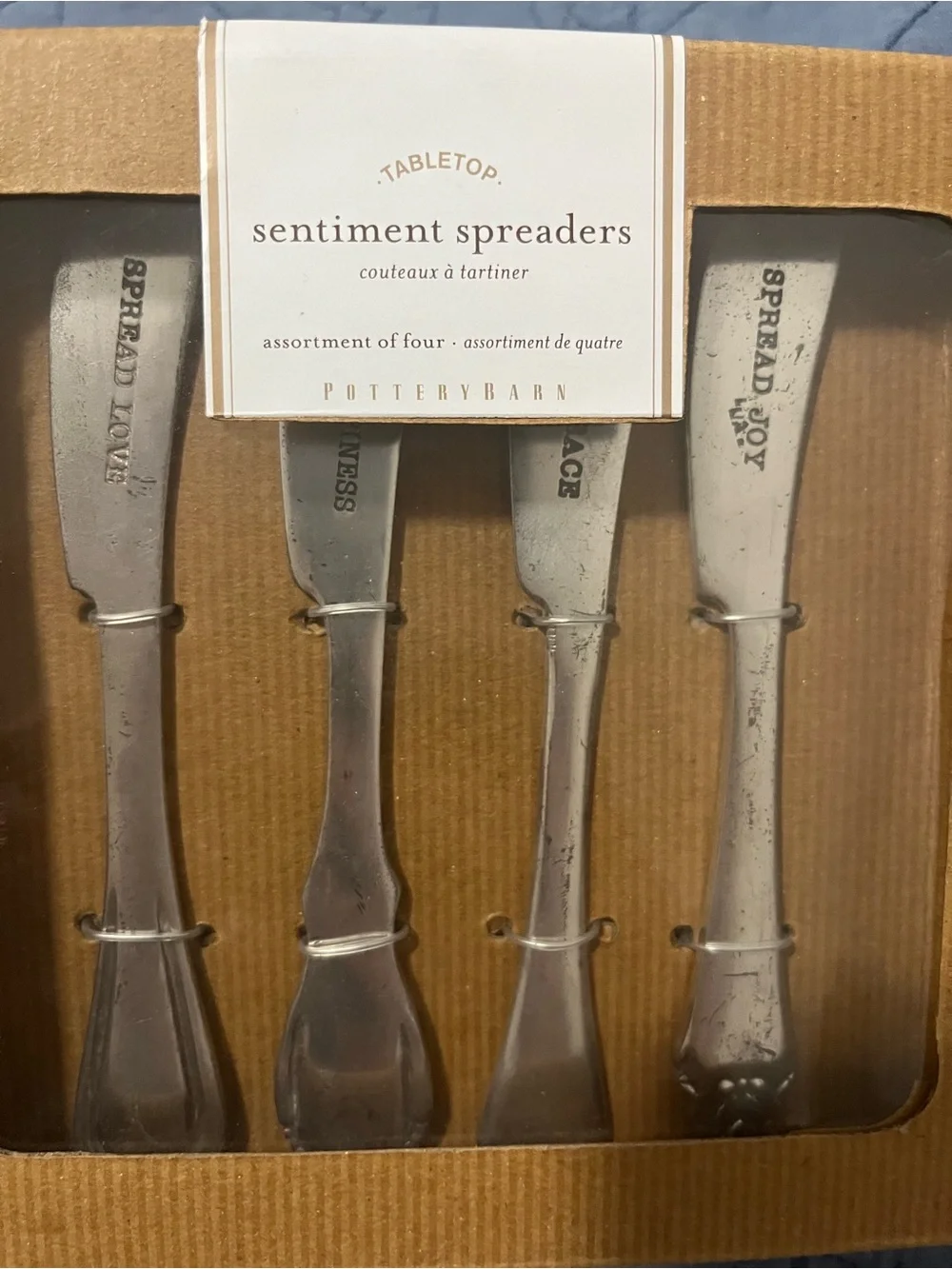 Pottery Barn antique spreaders